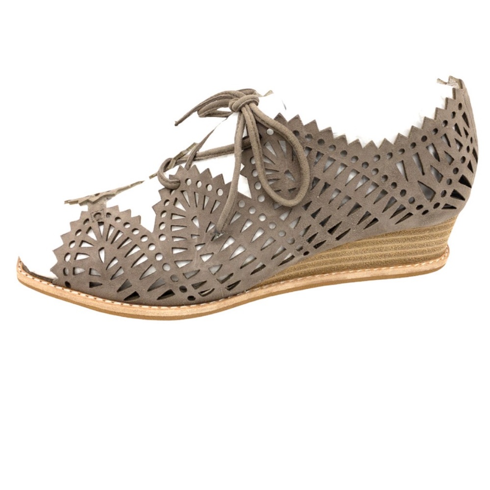 Lace up Jeffery Campbell wedge loafer